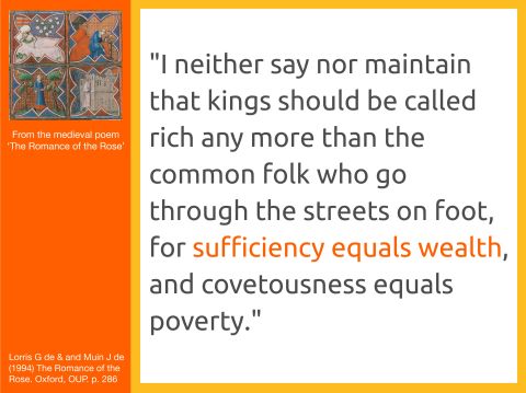 Sufficiency is Wealth