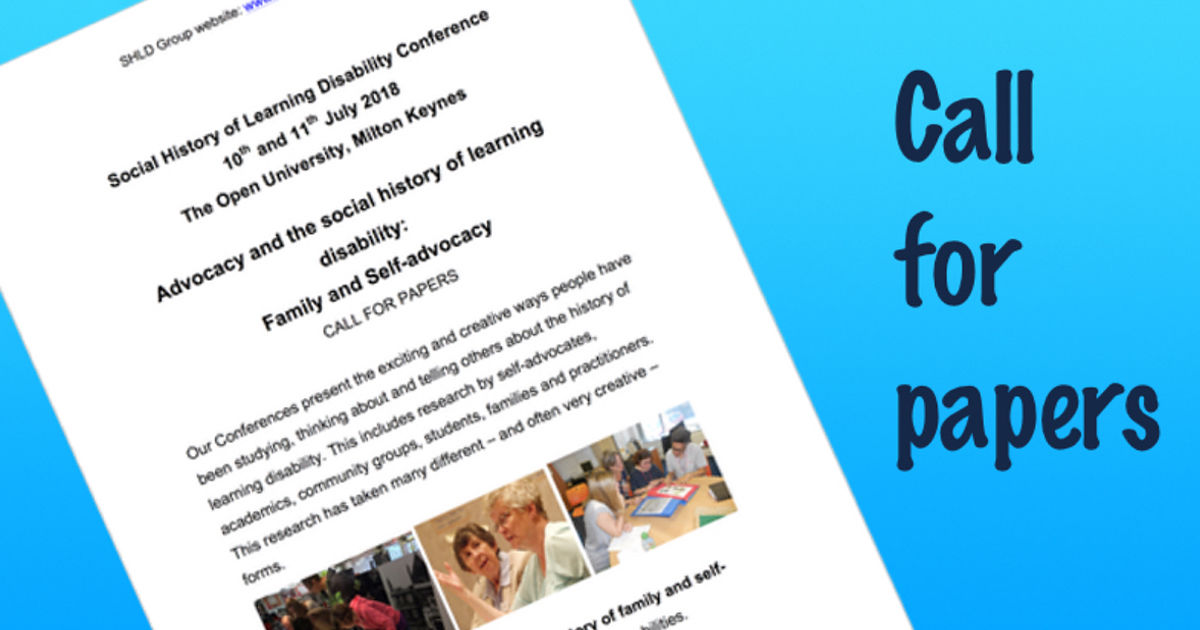 Advocacy and the social history of learning disability July 2018